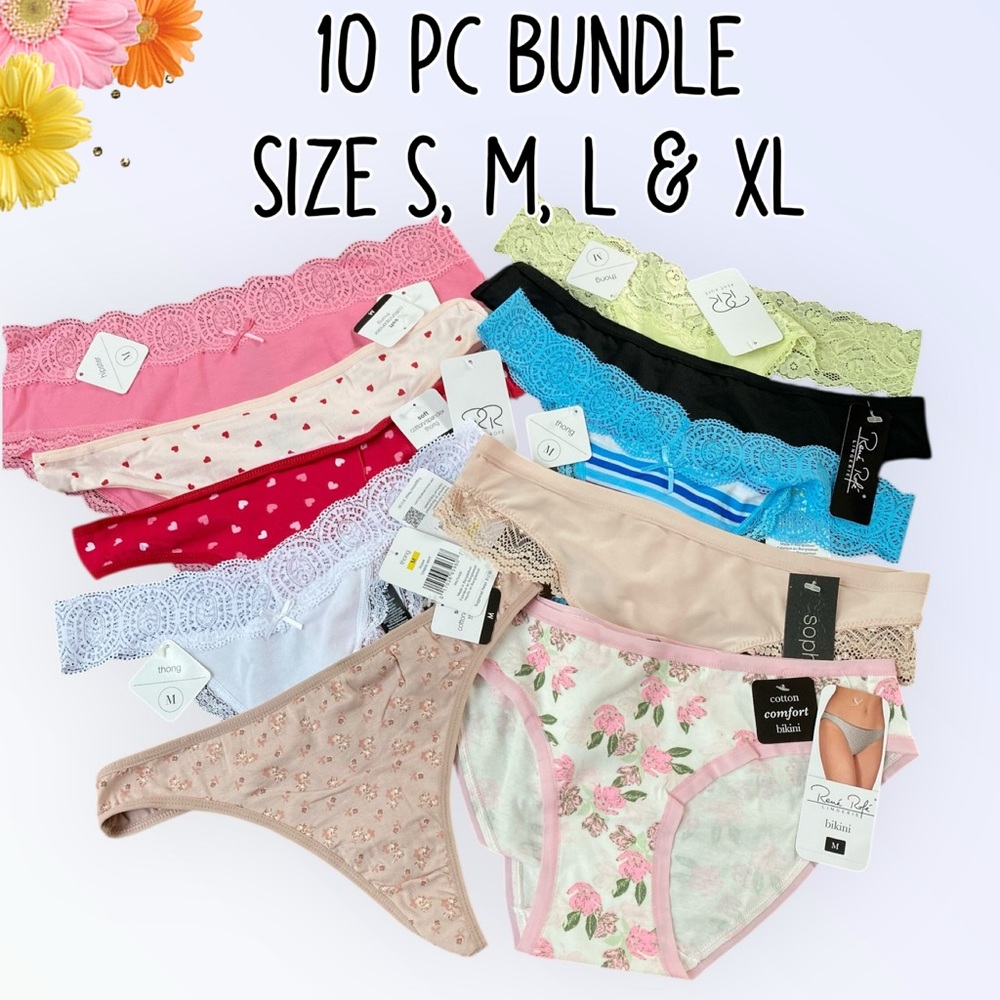 🌸 10 Piece Panty Bundle NWT